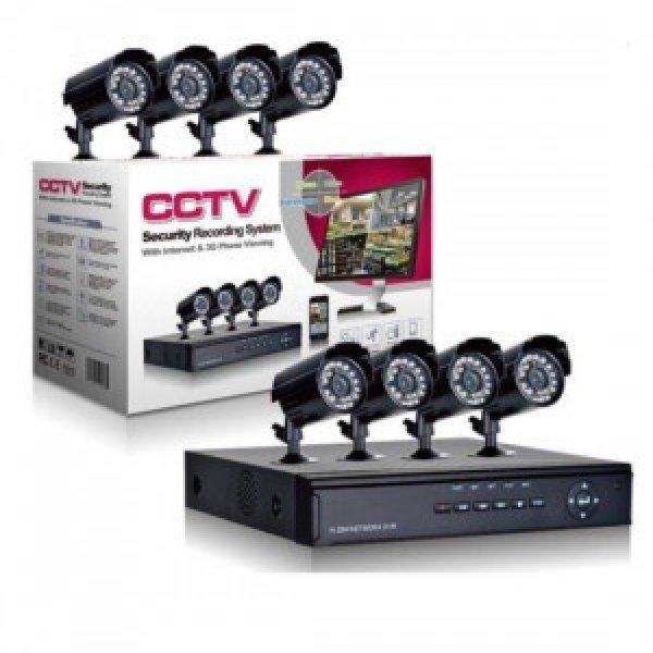 CCTV 8 kamerás megfigyelőrendszer