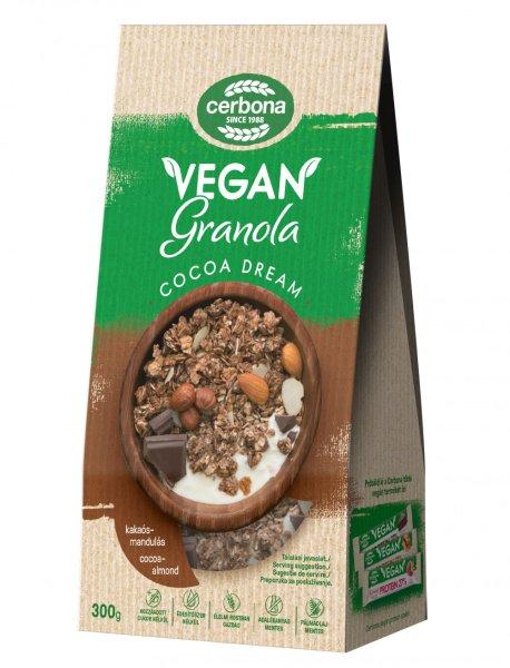 Cerbona vegán granola müzli kakaós-mandulás 300 g