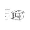 Legrand EVO12U6060P Evoline+ 19" 12U 600x600mm levehet