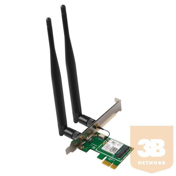 Tenda Hálózati adapter WiFi AX3000 - E30 (PCI-E; 574Mpbs 2.4GHz + 2402Mbps
5GHz; 2x5dBi Antenna)