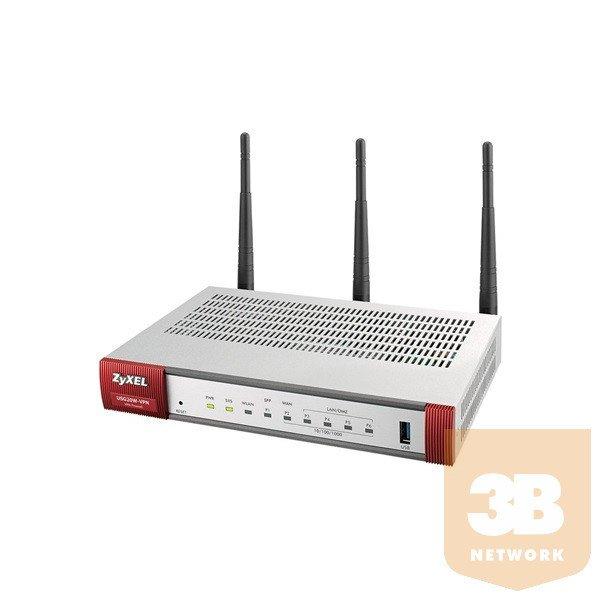 ZYXEL Tűzfal-USG 20W-VPN (Device only) 1 x WAN, 1 x SFP, 4 x LAN/DMZ, IEEE
802.11ac/n