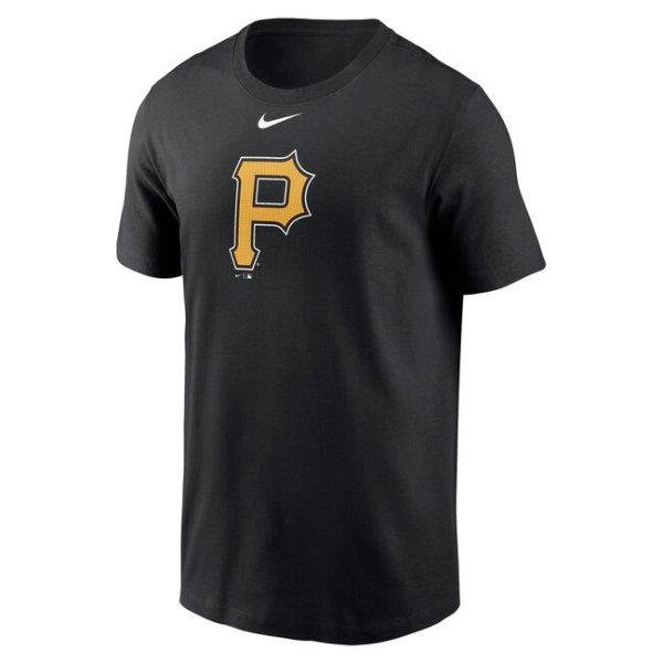 Nike T-shirt Men's Fuse Large Logo Cotton Tee Pittsburgh Pirates black