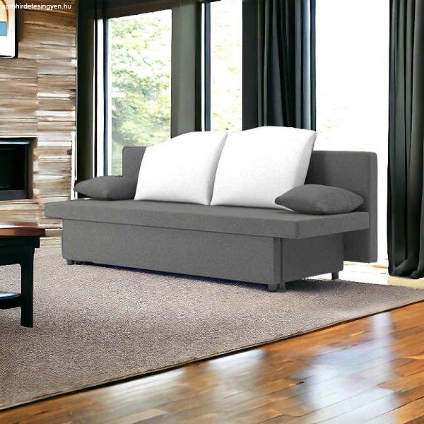 Aneto 2 kanapéágy, normál szövet, hab töltőanyag, szín - szürke / fehér