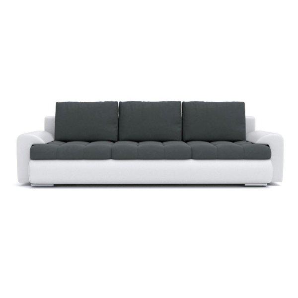 Faito VII kanapéágy, szín - sötétszürke / fehér