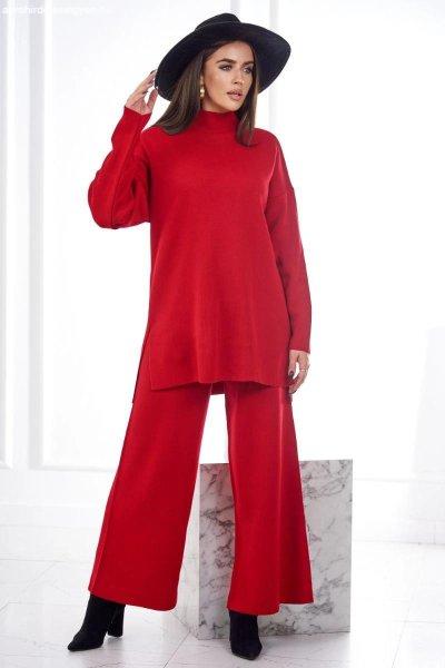 2 részes pulóver szett modell 2023-1N piros