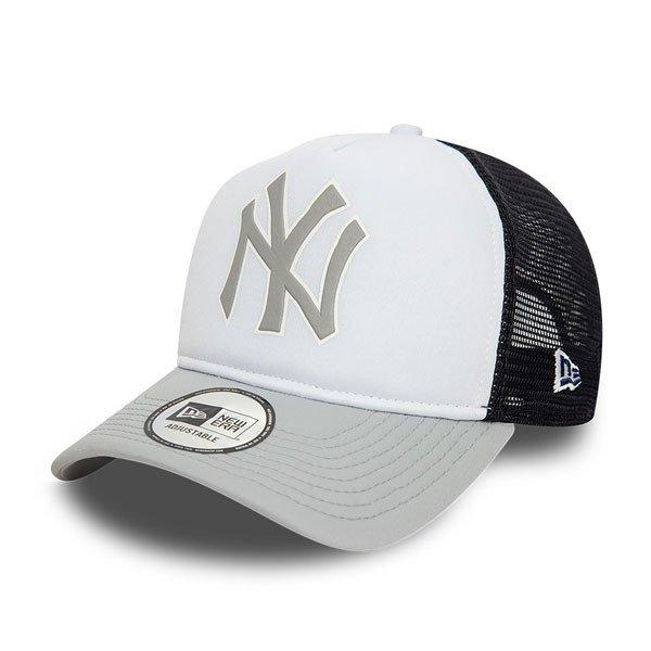 sapka New Era 940 New York Yankees MLB Logo Grey A-Frame Trucker Cap