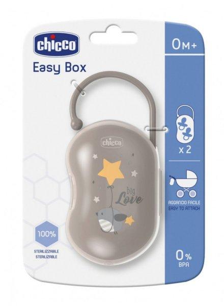 Chicco Easy Box cumitartó doboz 2 cuminak sterilizálható 0h+ grey