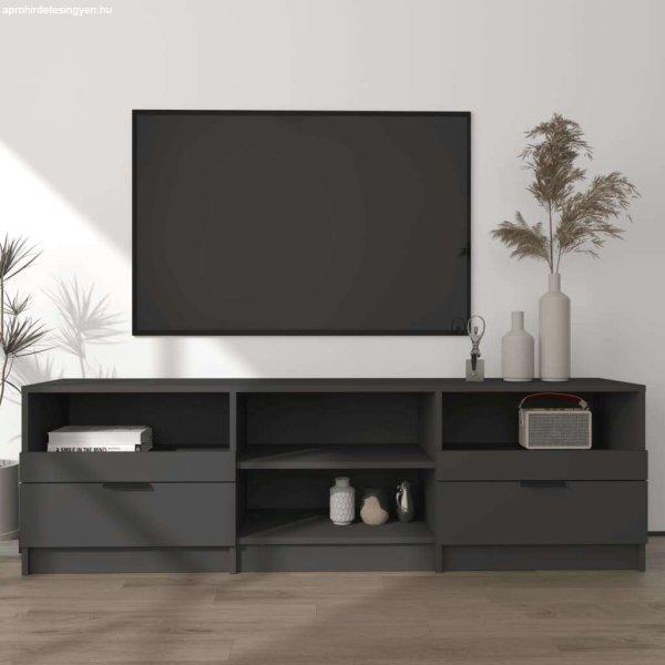 vidaXL fekete szerelt fa TV-szekrény 150 x 33,5 x 45 cm