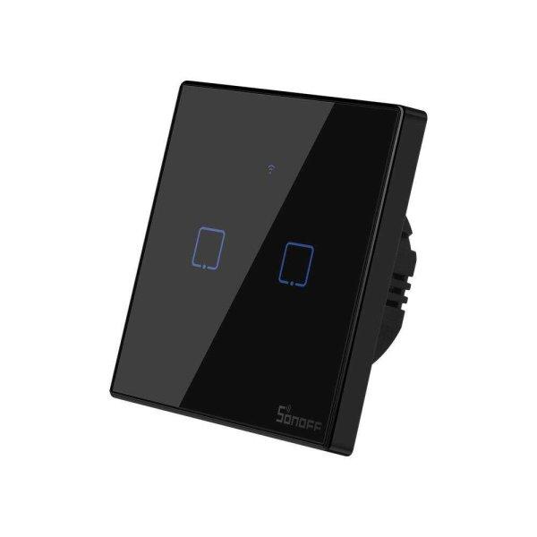 Sonoff TX T3 EU 2C Wi-Fi + RF kétgombos érintős kapcsoló fekete
(SON-KAP-TXT32)