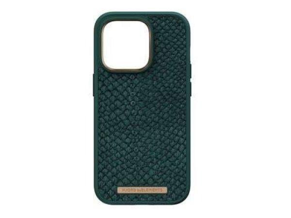 Njord byELEMENTS Salmon Leather MagSafe iPhone 14 Pro tok zöld (NA43SL02)