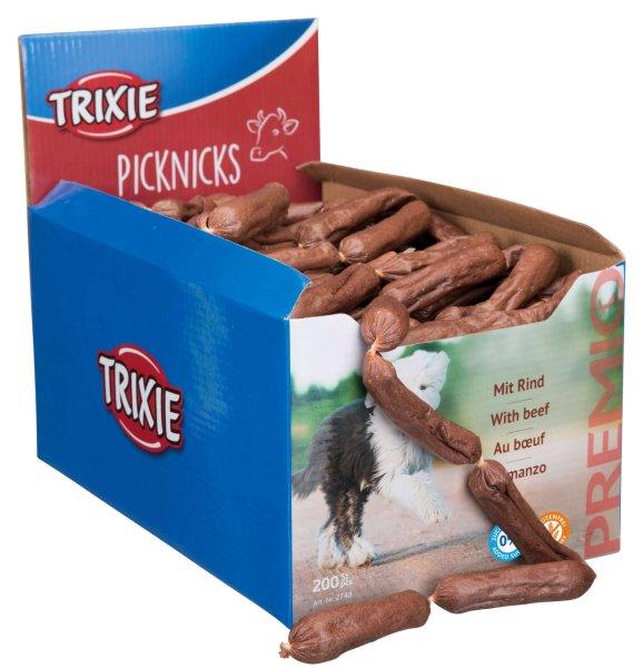 Trixie Jutalomfalatok Kutyáknak, Premio Picknicks, Marhahús Kolbászok, 8 cm,
200 db/készlet, 2748