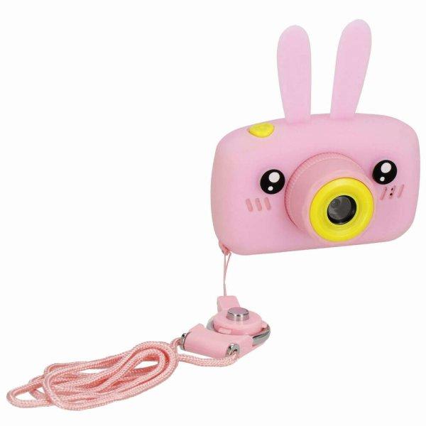 Springos Gyerekkamera, digitális full HD kamera 8 GB-os kártyával,
rózsaszín