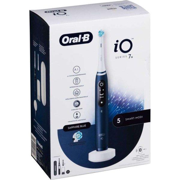 Oral-B iO Series 7N Sapphire Blue, Felnőtt, Forgófejes, 5 Üzemmód,
Sötétkék elektromos fogkefe