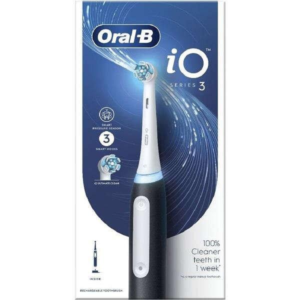 Oral-B iO3 Matt fekete elektromos fogkefe