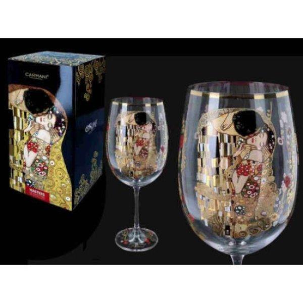 H.C.841-3501 Talpas üvegpohár 640ml,Klimt:The Kiss