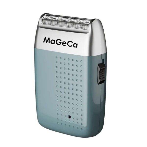 MaGeCa professzionális borotva akkumulátorral, borotva és trimmer,
vízálló, IPx7 vízálló, 55 mm-es titán fólia bőrirritáció elleni
védelemmel, USB töltés, 5W-os teljesítmény