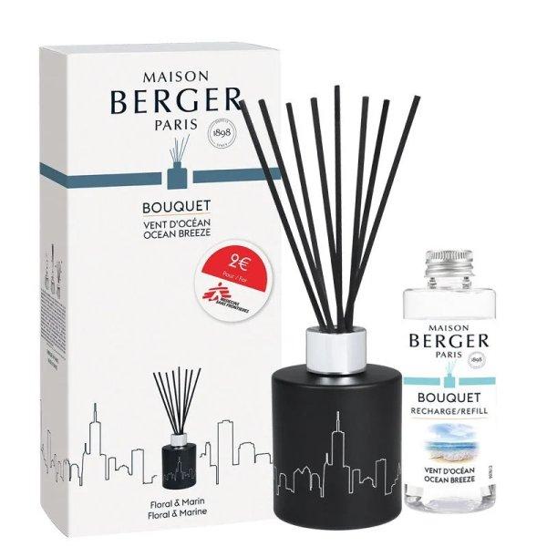Maison Berger Paris Ajándék szett fekete diffúzor az Orvosok
Határok Nélkül támogatására +
utántöltő Óceán illat 100 ml