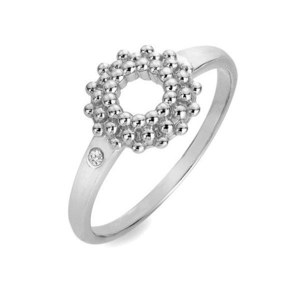 Hot Diamonds Gyönyörű ezüst gyűrű
gyémánttal Blossom DR278 59 mm