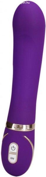 Vibrátor kettős szilikonnal Front Row Purple (22 cm)
