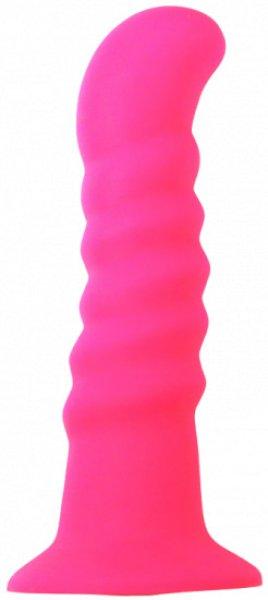 Hot Pink szilikon dildó tapadókoronggal (18 cm)