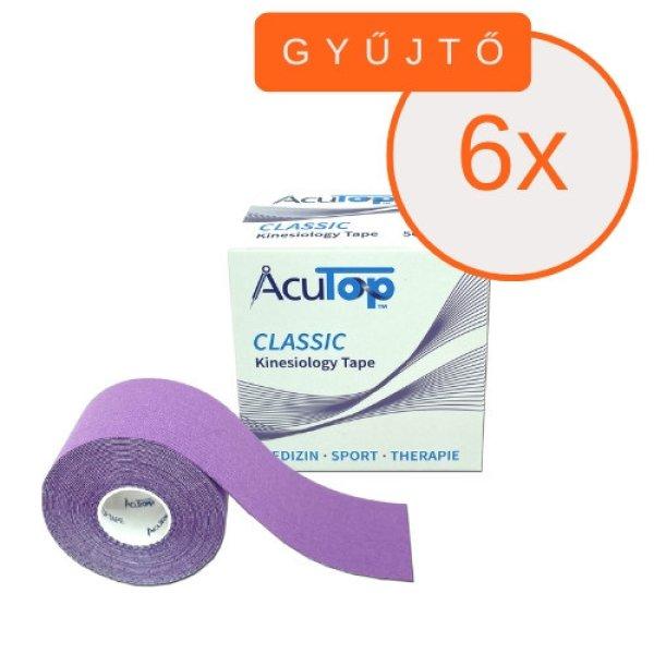 ACUTOP Classic Kineziológiai Tapasz 5 cm x 5 m Lila 6 DB/GYŰJTŐ