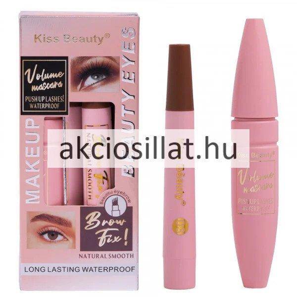 Kiss Beauty Volume Mascara & Brow Fix barna szemöldök és szempilla fixáló
15ml+5ml