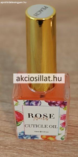 Rose Nails Cuticle Oil Peach Barack illatú körömágy olaj 15ml