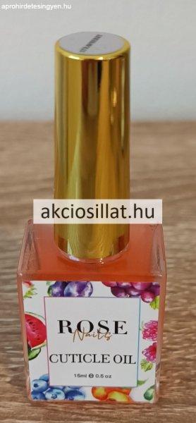 Rose Nails Cuticle Oil Strawberry Eper illatú körömágy olaj 15ml