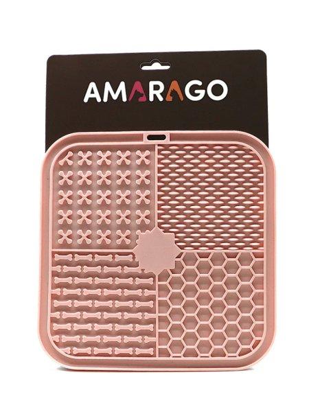 Amarago lick mat square 20x20cm - Négyzet rózsaszín