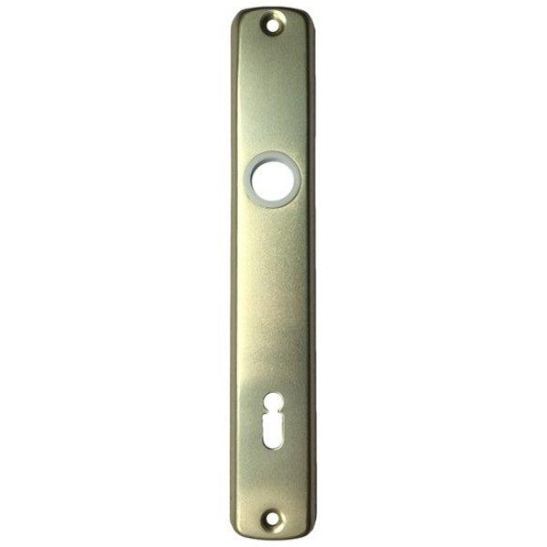SB ajtócím 90mm normál kulcslyukas F2 eloxált (1 pár) (2 db)