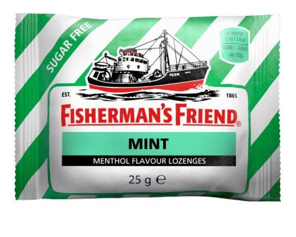 Fishermans Friend 25G Cukorka Zöld Mint, Cukormentes