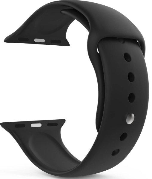 4wrist Szilikon szíj Apple Watch - Fekete 38/40/41 mm - S/M