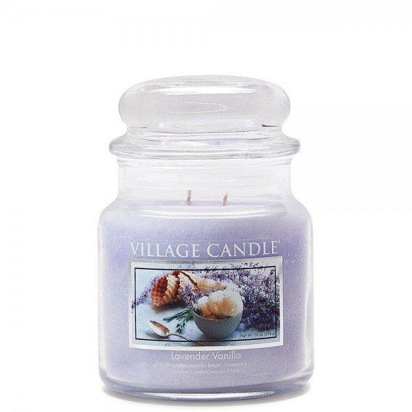 Village Candle Illatgyertya üvegben Levendula & Vanília (Lavender
Vanilla) 396 g