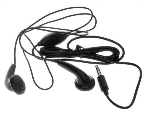 Alcatel CCB3000A12C2 fekete 3,5mm jack gyári sztereo headset
