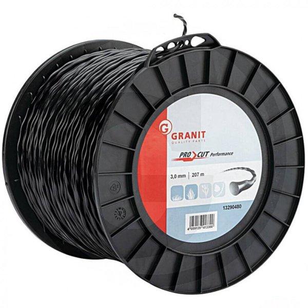 Granit® fűkasza damil ∅ 3.0 mm - ֍ csavart spirál profil ⇔ 207 méter -
prémium minőség*