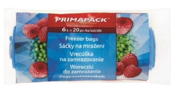 Vrecko Primapack, táskák, táskák, fagyasztott élelmiszerek, 6 liter