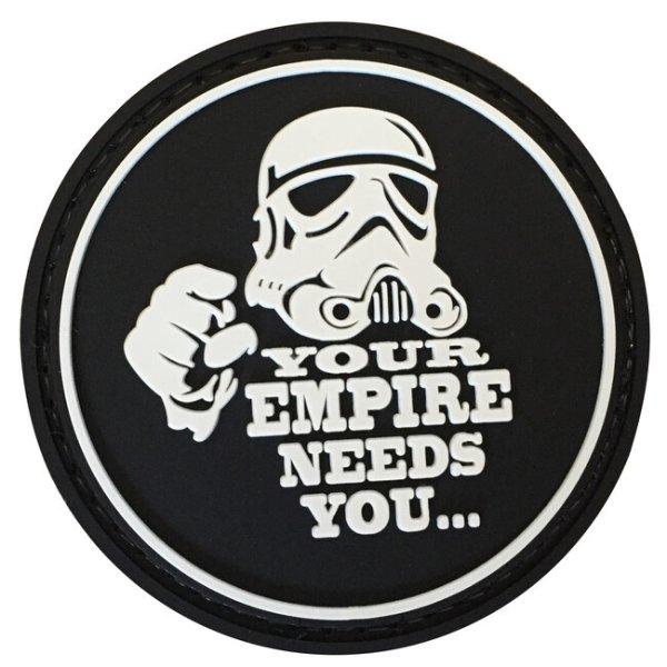 WARAGOD Your empire needs you PVC rátét, fekete