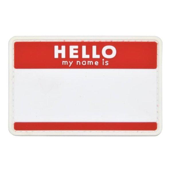 WARAGOD FELVARRÓ Hello My Name is PVC Patch Red