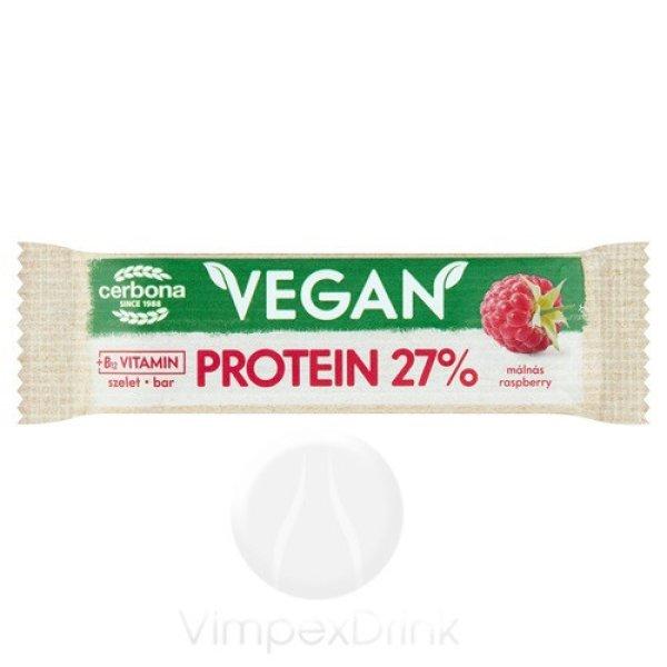 Cerbona Vegán málnás szelet+protein 40g