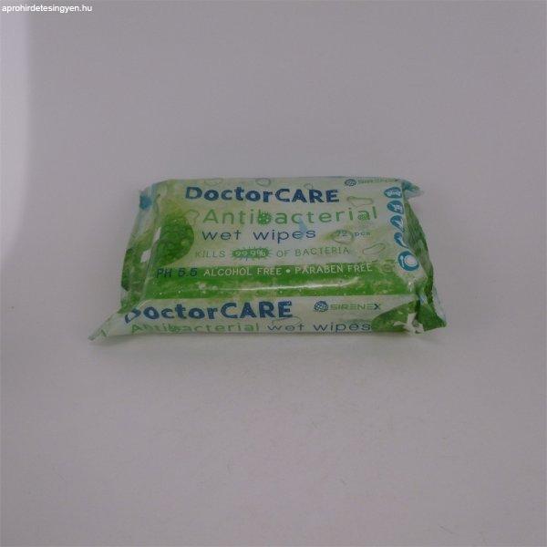 Doctor Care antibakteriális törlőkendő 72 db