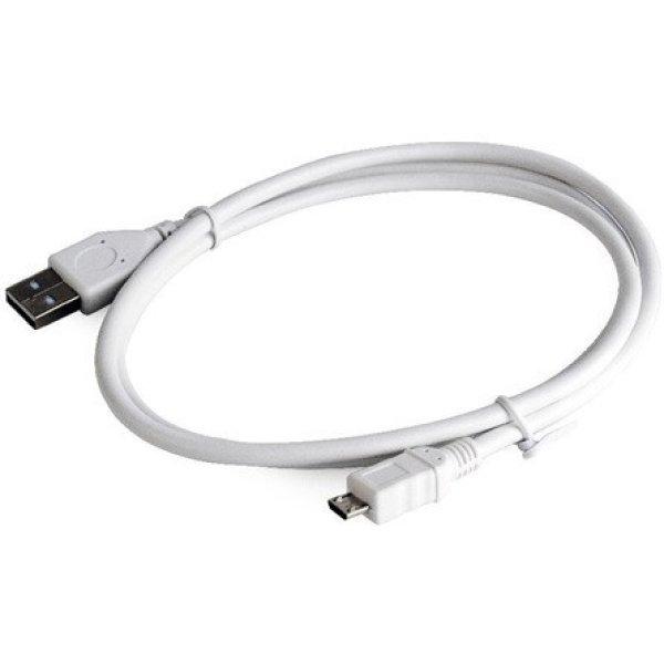 Gembird USB-A 2.0 -> USB-B 2.0 micro M/M adatkábel 1m fehér