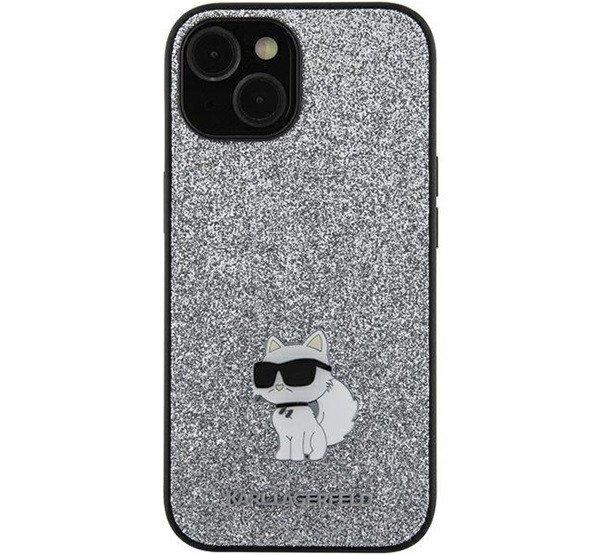 Karl Lagerfeld Fixed Glitter Choupette Logo Metal Pin Samsung Galaxy A35 hátlap
tok, ezüst, KLHCSA35GCNPSG 