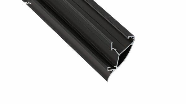 LED Alumínium Profil CONVA Fekete 3 méter