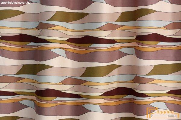 (2 szín) Sahara sivatag mintás dekor függöny-Mályva-ekrü
