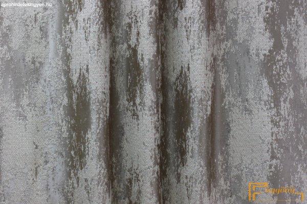 (9 szín) Rodolfo Kőmintás zsenilia dekor függöny-Antracit-világosszürke