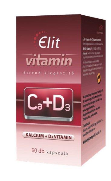 Vita Crystal E-lit vitamin - Ca+D3-vitamin 60 db kapsz.