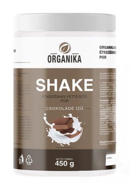 Organika shake por csokoládé ízű 450 g