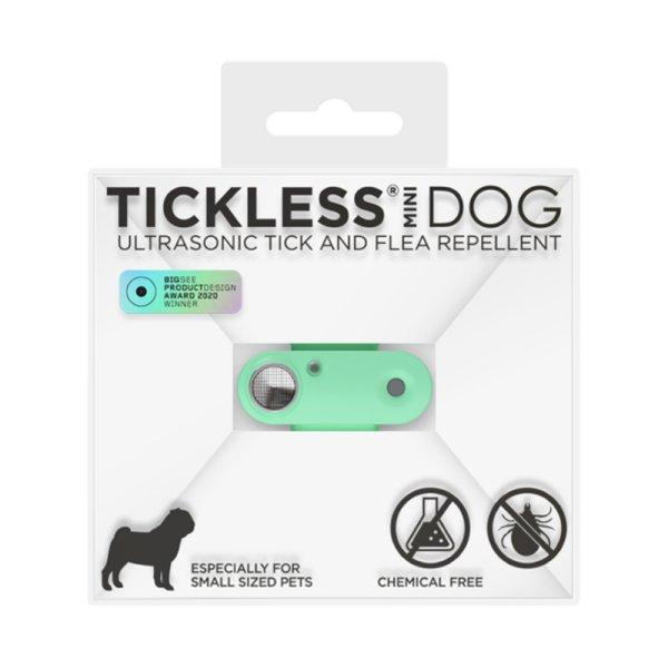 Tickless MINI Dog Zöld tölthető ultrahangos kullancs és bolhariasztó
kutyák számára