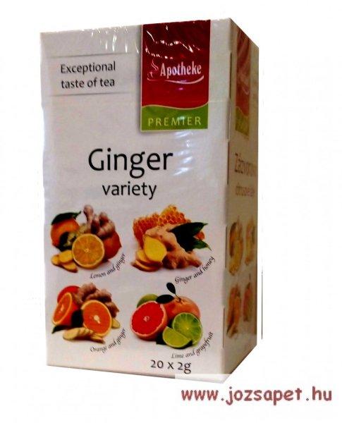 Apotheke - Gyömbér Variációk, Vegyes Gyümölcs Tea, 4*5 filter - Premier
Selection