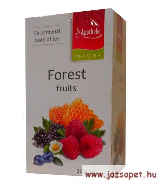 Apotheke Erdei gyümölcs tea, 20 filter, Premier Selection
